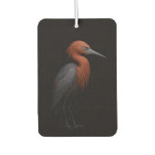 Black 4 Luxe Car Air Fresheners, Reddish Egret カーエアーフレッシュナー (正面)