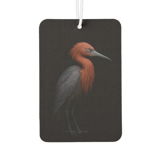 Black 4 Luxe Car Air Fresheners, Reddish Egret カーエアーフレッシュナー (裏面)