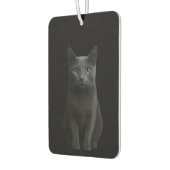 Black 4 Luxe Car Air Fresheners, Russian Blue Cat カーエアーフレッシュナー (左)