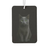 Black 4 Luxe Car Air Fresheners, Russian Blue Cat カーエアーフレッシュナー (裏面)