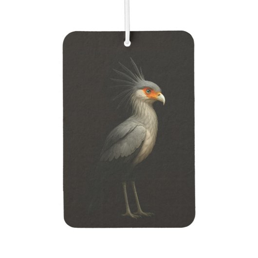 Black 4 Luxe Car Air Fresheners, Secretarybird カーエアーフレッシュナー (正面)