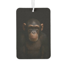 Black 4 Luxe Car Air Fresheners, Serene Chimpanzee カーエアーフレッシュナー