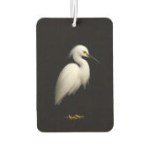Black 4 Luxe Car Air Fresheners, Snowy Egret カーエアーフレッシュナー (裏面)