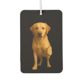 Black 4 Luxe Car Air Fresheners, Tender Labrador カーエアーフレッシュナー (正面)