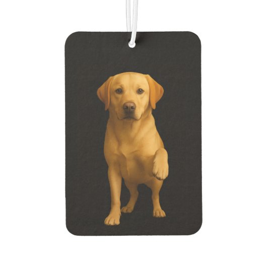 Black 4 Luxe Car Air Fresheners, Tender Labrador カーエアーフレッシュナー (裏面)