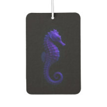 Black 4 Luxe Car Air Fresheners, Violet Seahorse