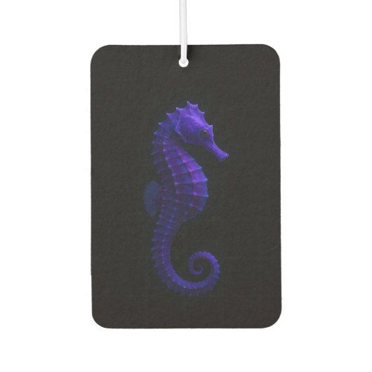 Black 4 Luxe Car Air Fresheners, Violet Seahorse カーエアーフレッシュナー (正面)
