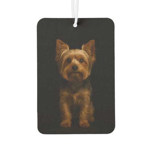 Black 4 Luxe Car Air Fresheners Yorkshire Terrier カーエアーフレッシュナー (裏面)