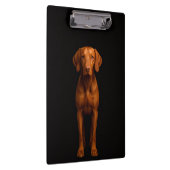Black 4 Luxe Clipboard, Agile Vizsla Dog クリップボード (右)