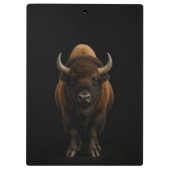 Black 4 Luxe Clipboard, American Bison クリップボード (裏面)