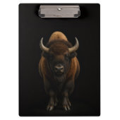 Black 4 Luxe Clipboard, American Bison クリップボード (正面)