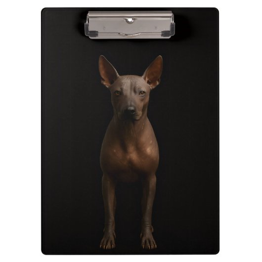 Black 4 Luxe Clipboard, Argentina Pila Dog クリップボード (正面)