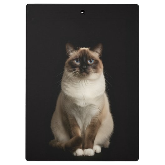 Black 4 Luxe Clipboard, Birmanese Cat クリップボード (裏面)