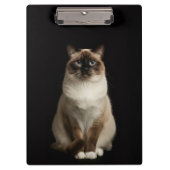 Black 4 Luxe Clipboard, Birmanese Cat クリップボード (正面)