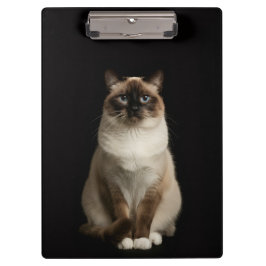 Black 4 Luxe Clipboard, Birmanese Cat クリップボード