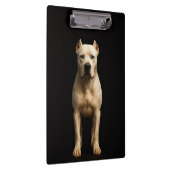 Black 4 Luxe Clipboard, Bold Dogo Argentino クリップボード (右)