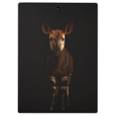 Black 4 Luxe Clipboard, Forest Okapi クリップボード (裏面)