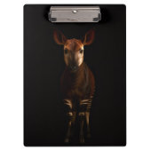 Black 4 Luxe Clipboard, Forest Okapi クリップボード (正面)