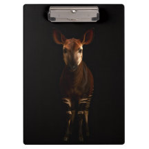 Black 4 Luxe Clipboard, Forest Okapi