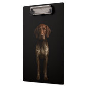 Black 4 Luxe Clipboard, German Pointer Dog クリップボード (左)