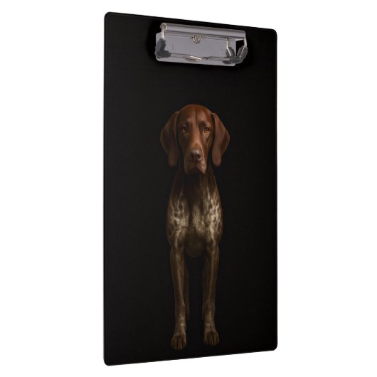 Black 4 Luxe Clipboard, German Pointer Dog クリップボード (右)