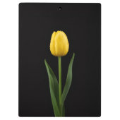 Black 4 Luxe Clipboard, Golden Yellow Tulip クリップボード (裏面)