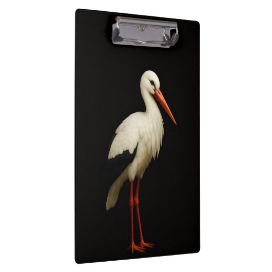 Black 4 Luxe Clipboard, Graceful Stork クリップボード (右)