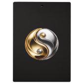 Black 4 Luxe Clipboard, Harmony Yin Yang クリップボード (裏面)