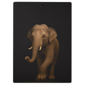 Black 4 Luxe Clipboard, Indian Elephant クリップボード (裏面)