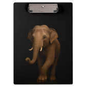 Black 4 Luxe Clipboard, Indian Elephant クリップボード (正面)
