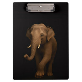 Black 4 Luxe Clipboard, Indian Elephant クリップボード