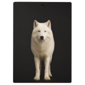 Black 4 Luxe Clipboard, Ivory Arctic Wolf クリップボード (裏面)