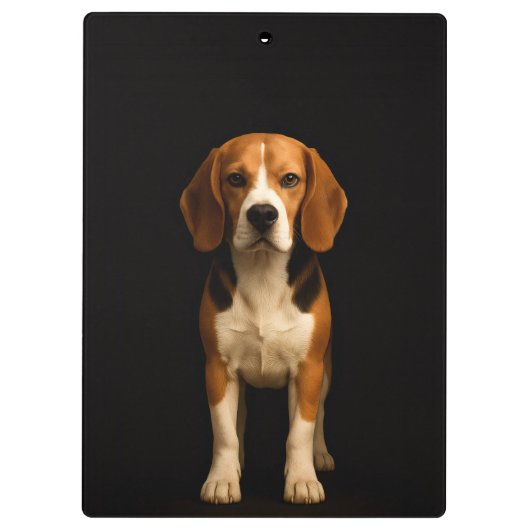 Black 4 Luxe Clipboard, Kind Beagle クリップボード (裏面)