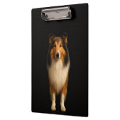Black 4 Luxe Clipboard, Loyal Collie Dog クリップボード (左)