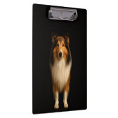 Black 4 Luxe Clipboard, Loyal Collie Dog クリップボード (右)
