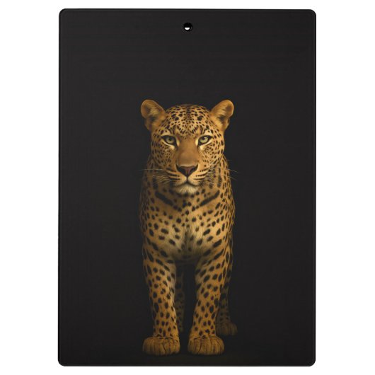 Black 4 Luxe Clipboard, Majestic Leopard クリップボード (裏面)