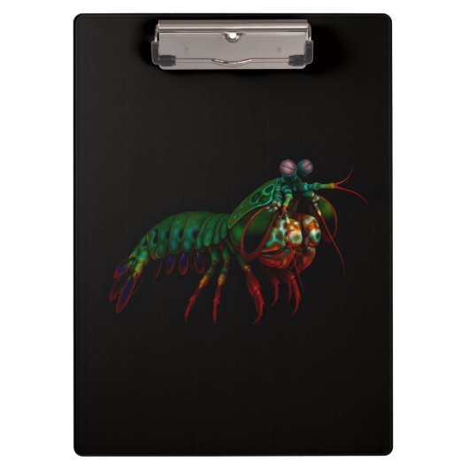 Black 4 Luxe Clipboard, Mantis Shrimp クリップボード (正面)