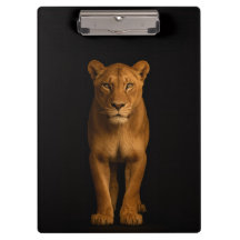 Black 4 Luxe Clipboard, Noble Lioness
