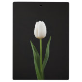 Black 4 Luxe Clipboard, Pearl White Tulip クリップボード (裏面)