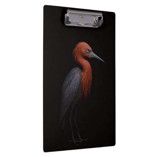 Black 4 Luxe Clipboard, Reddish Egret クリップボード (右)