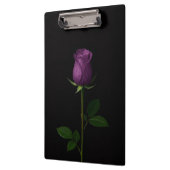Black 4 Luxe Clipboard, Royal Violet Rose クリップボード (左)