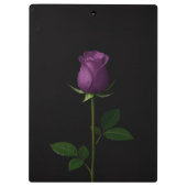 Black 4 Luxe Clipboard, Royal Violet Rose クリップボード (裏面)