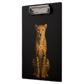 Black 4 Luxe Clipboard, Sleek Cheetah クリップボード (左)
