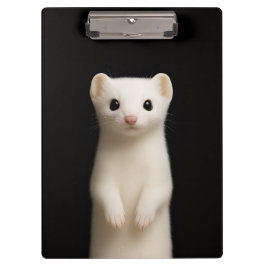 Black 4 Luxe Clipboard, Stylish Ermine クリップボード
