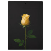 Black 4 Luxe Clipboard, Sunlit Yellow Rose クリップボード (裏面)