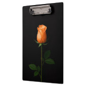 Black 4 Luxe Clipboard, Sunset Orange Rose クリップボード (左)