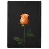 Black 4 Luxe Clipboard, Sunset Orange Rose クリップボード (裏面)