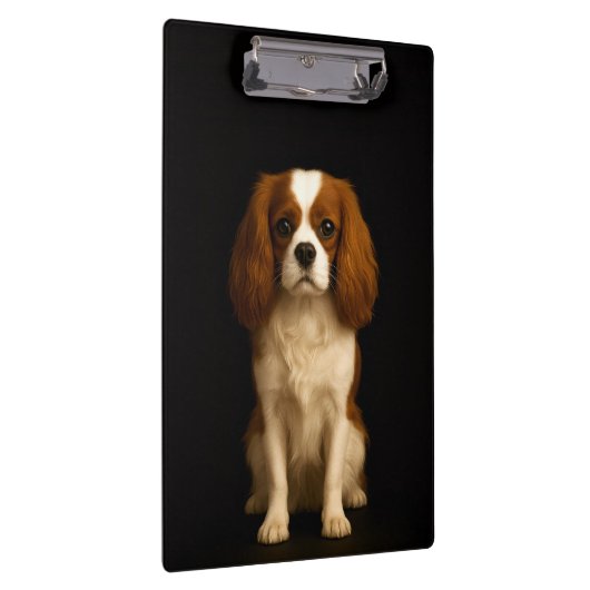 Black 4 Luxe Clipboard, Sweet Cavalier Spaniel クリップボード (右)