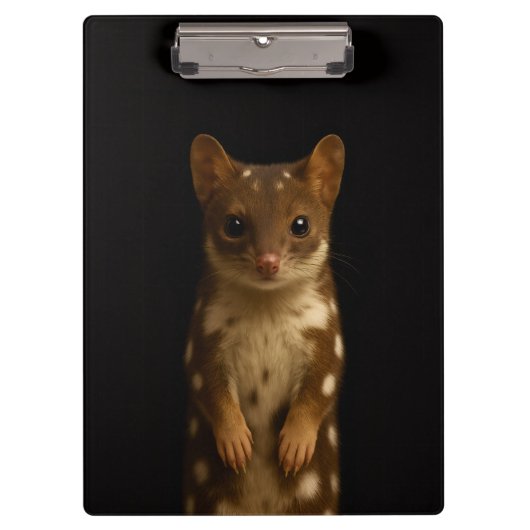 Black 4 Luxe Clipboard, Sweet Quoll クリップボード (正面)