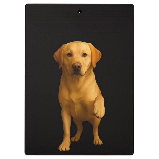 Black 4 Luxe Clipboard, Tender Labrador クリップボード (裏面)